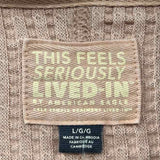 American Eagle Junior's Size L Beige Textured Jacket