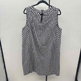 Talbots Women's Size 18W Navy Gingham Dress