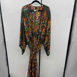 Anthropologie Junior's Size 2X Green Floral Coverup
