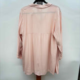 JJill Women's Size L Blush Solid Long Sleeve Shirt