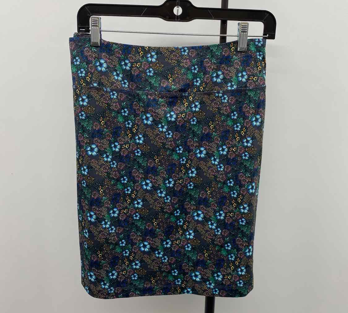 JJill Women's Size 14 Charcoal Floral Skirt