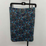 JJill Women's Size 14 Charcoal Floral Skirt