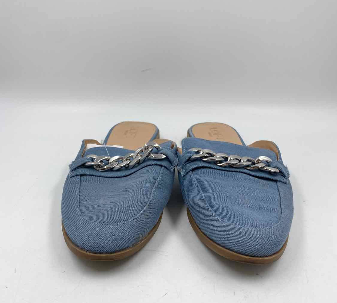 Loft Women's Shoe Size 9 Blue Solid Mules