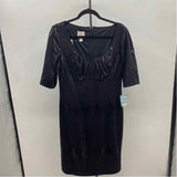 Suzi Chin Women's Size 12 Black Sequins Gown/Evening Wear