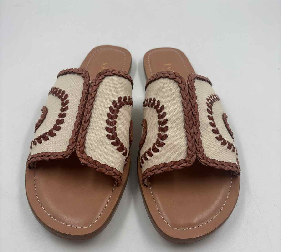 Jack Rogers Women's Shoe Size 7 Brown Woven Sandals