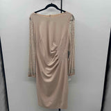 Marina Women's Size 10 Beige Beaded Gown/Evening Wear