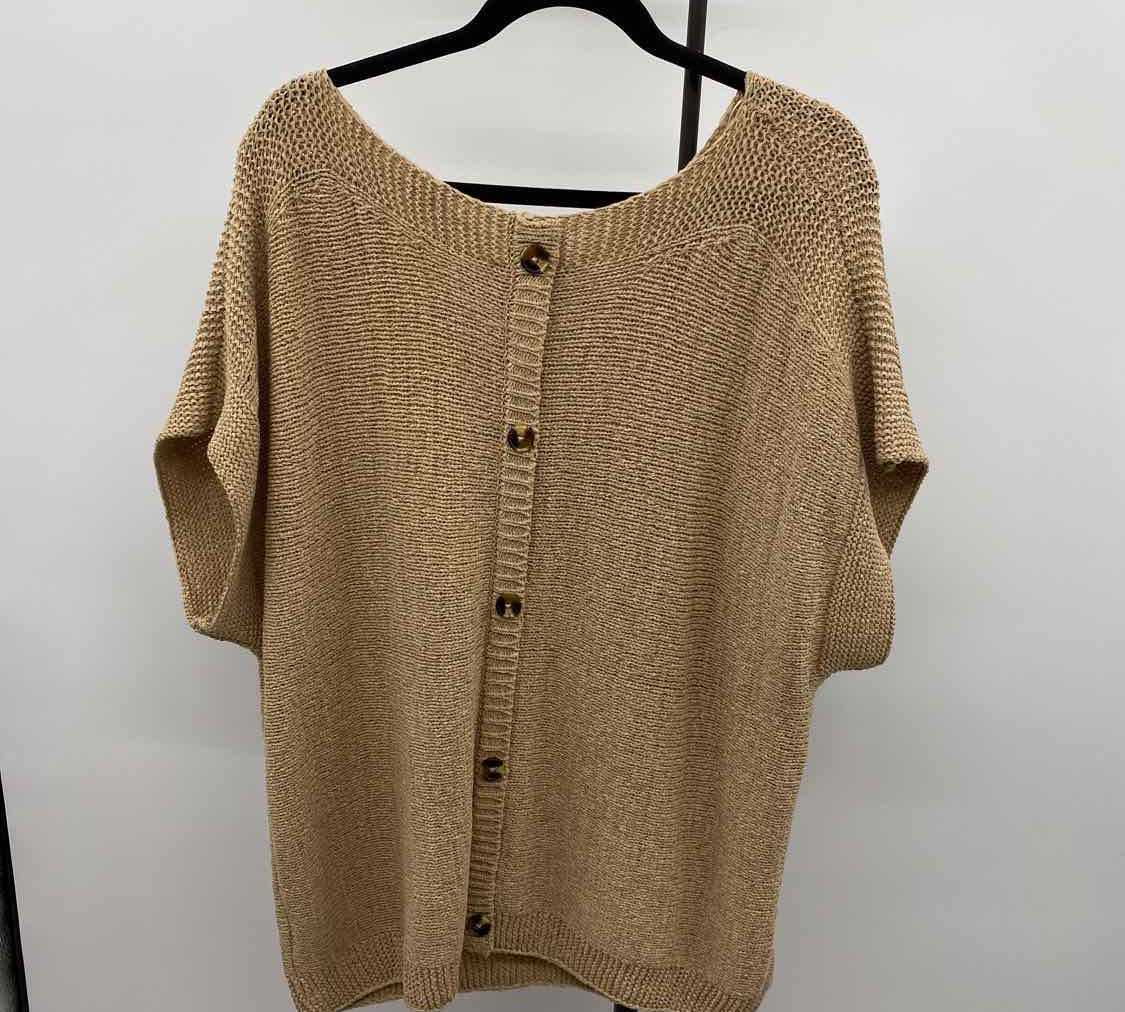 Cable & Gauge Women's Size 2X Teal Textured Sweater