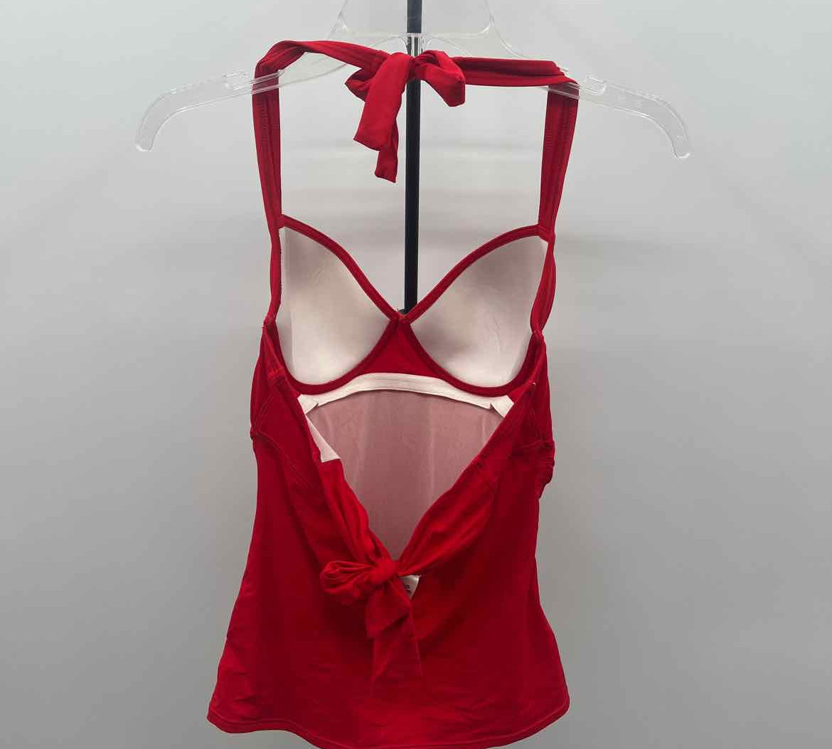 Tommy Bahama Women's Size M Red Solid Swimsuit - 2 Piece