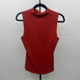 Loft Women's Size L Pumpkin Ribbed Sleeveless Shirt