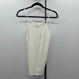 M. Rena Women's Size One Size Ivory Solid Tank