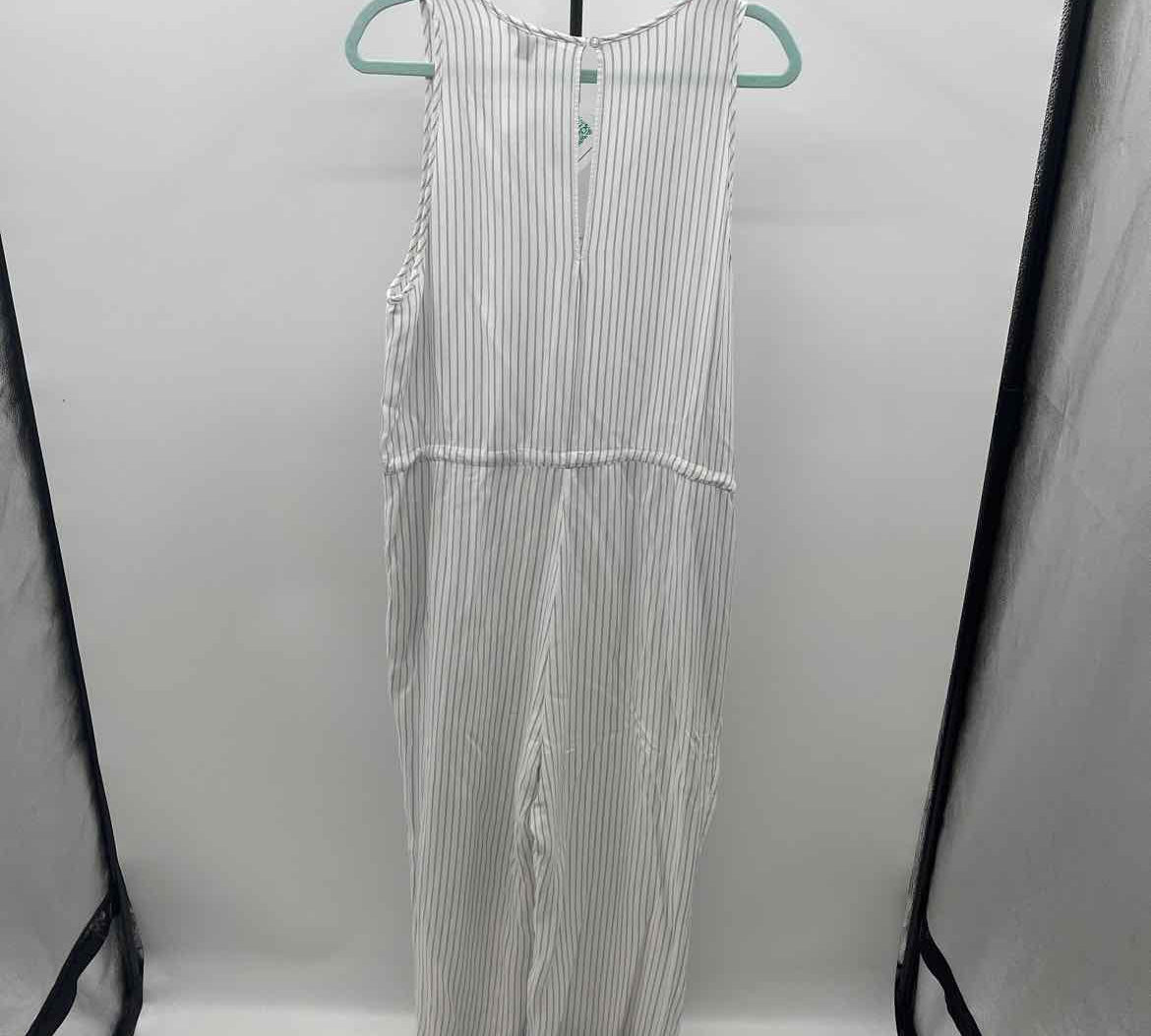 Drew Women's Size 14 White Stripe Jumper