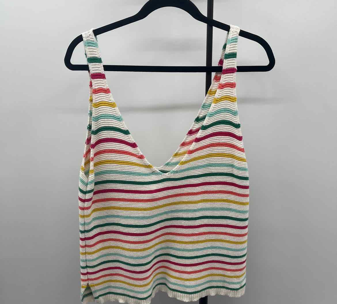 Marine Layer Women's Size M Multi-Color Stripe Tank