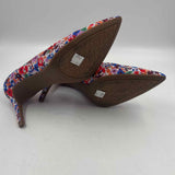 Kelly & Katie Women's Shoe Size 7.5 Blue Floral Heels