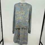 Tory Burch Women's Size L Blue Shimmer Dress Set