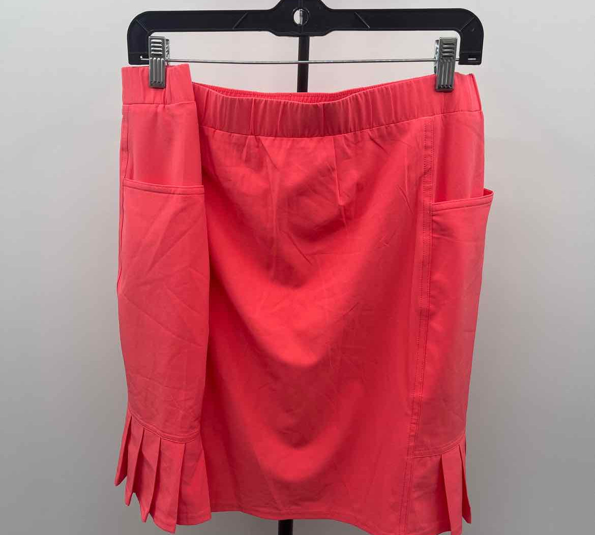 Chico's Women's Size 16 coral Solid Skirt