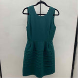 Madewell Junior's Size 4 Green Solid Dress