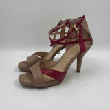 Adrienne Vittadini Women's Shoe Size 7.5 Tan Solid Heels