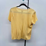 JJill Women's Size M Yellow Solid Sweater