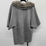 Chico's Women's Size L Gray Heathered Cardigan
