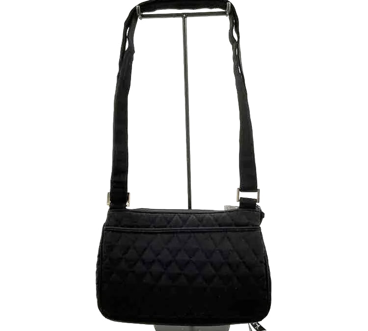 VERA BRADLEY  Black Quilted Crossbody Purse