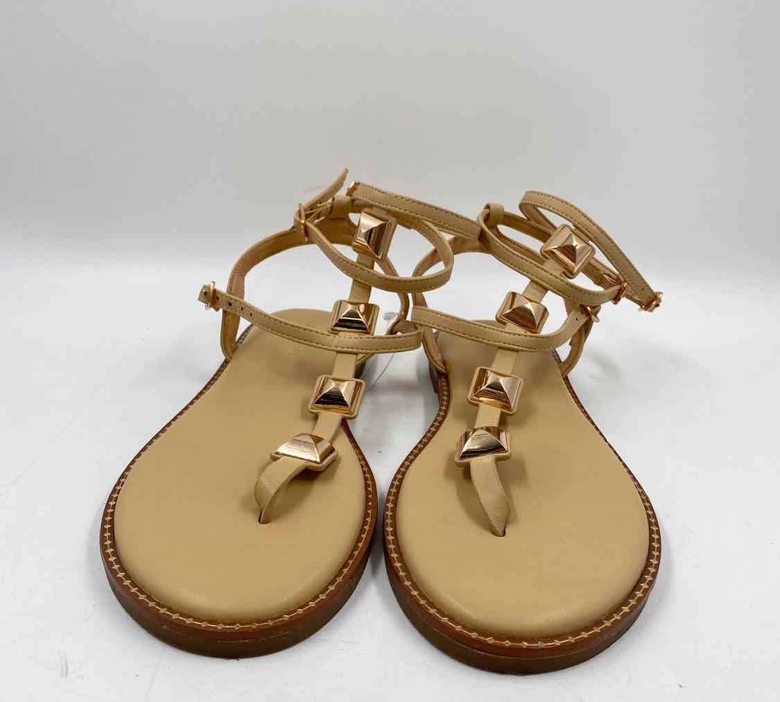Azalea Wang Women's Shoe Size 8.5 Beige Studs Sandals