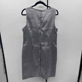 Banana Republic Women's Size 12 Navy Stripe Dress