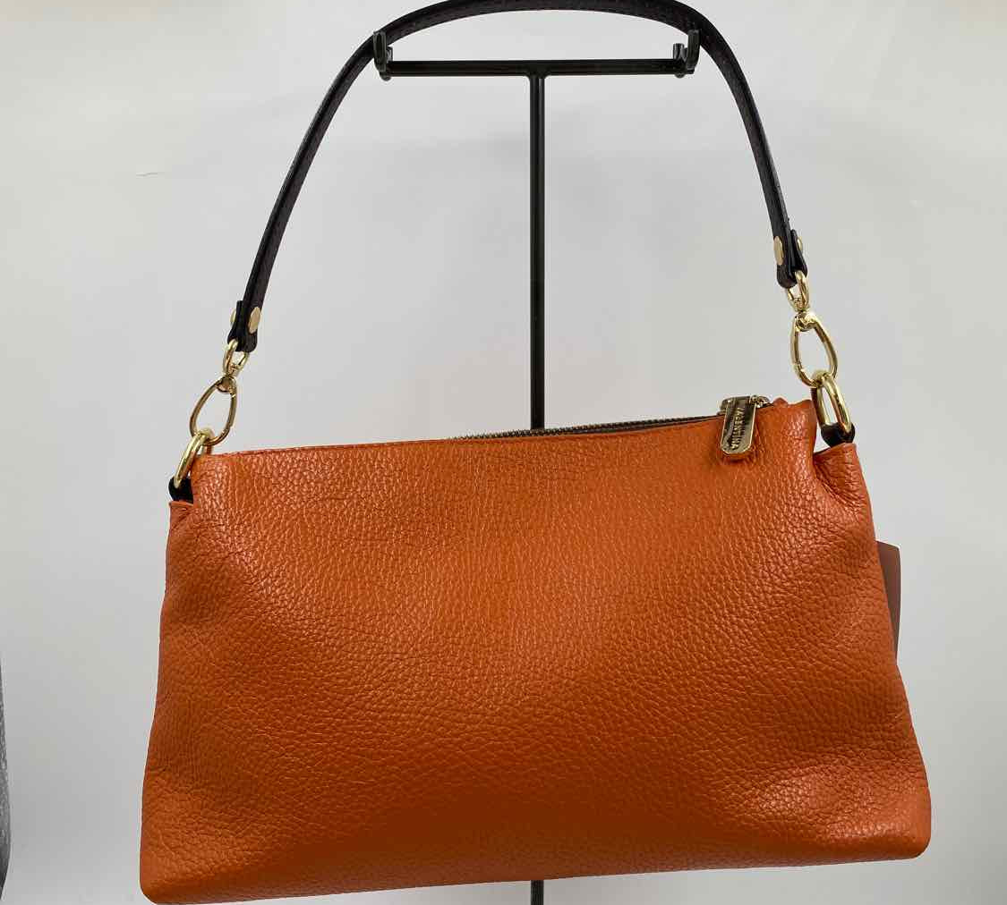 Valentina Women's Orange Luxe pebbled Purse