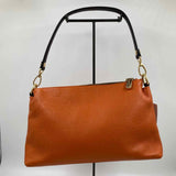 Valentina Women's Orange Luxe pebbled Purse