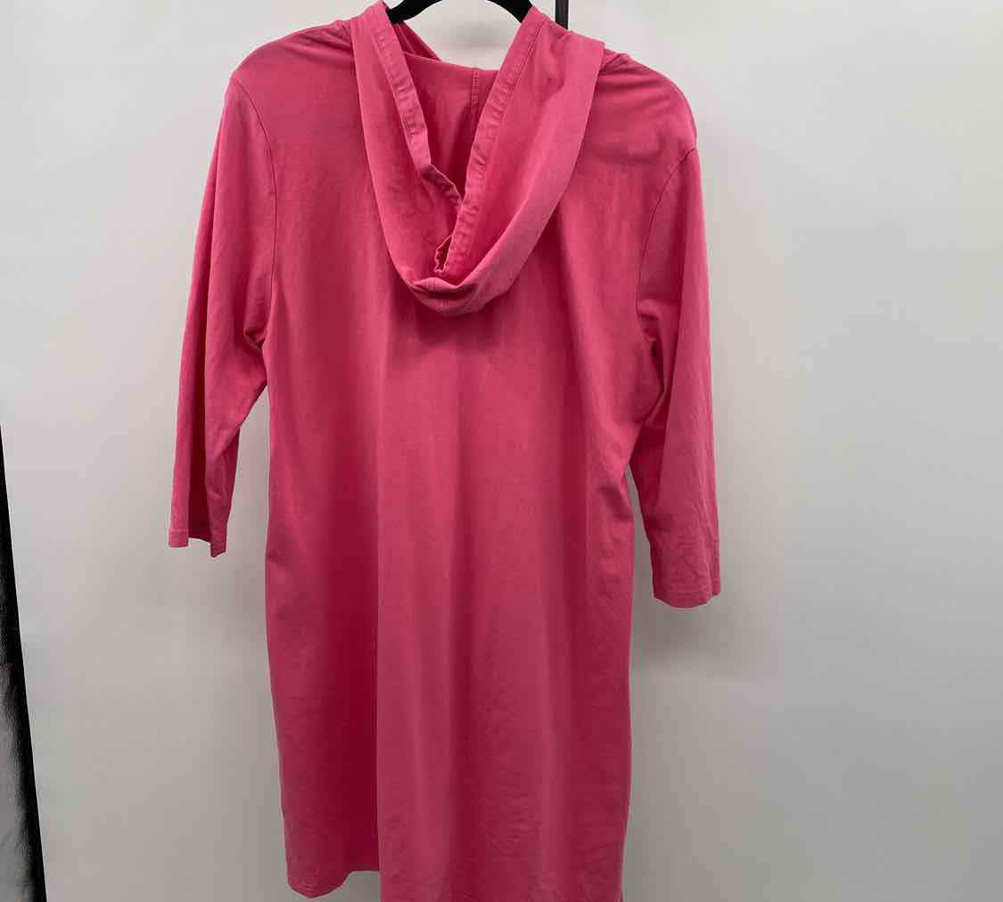 Denim & Co Women's Size M Pink Solid Coverup
