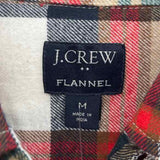 J Crew Men's Size M Navy Plaid Long Sleeve Shirt
