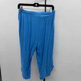 Oh My Gauze Women's Size 12/14 Blue Textured Capris