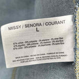 Vintage America Women's Size L Blue Solid Jacket