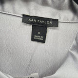 Ann Taylor Women's Size S Gray Solid Long Sleeve Shirt