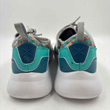 Inkkas Women's Shoe Size 9 Teal Abstract Sneakers