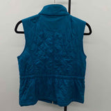Talbots Women's Size MP Teal Quilted Vest