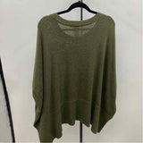 Chico's Women's Size L/XL Green Solid Sweater