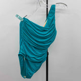 La Blanca Women's Size 6 Teal Solid Swimsuit - 1 Piece