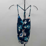 Carve Design Women's Size M Blue Floral Swimsuit - Separate