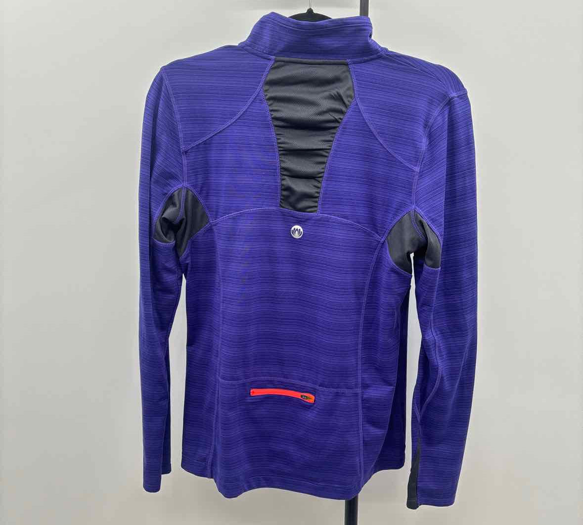Mondetta Women's Size L Purple Stripe Long Sleeve Shirt