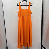 DKNY Women's Size 14 Orange Textured Dress