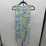 Chenault Women's Size 6 Blue Flamingo Dress