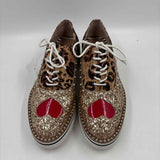 Betsey Johnson Women's Shoe Size 6.5 Gold Textured Sneakers