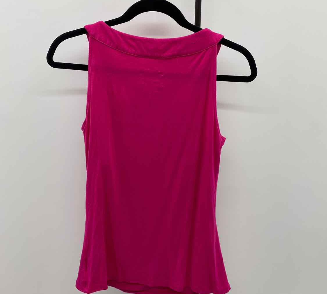 Inc Women's Size L Fuschia Solid Sleeveless Shirt