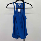 Naked Zebra Women's Size S Royal Blue Solid Sleeveless Shirt
