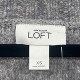 Loft Women's Size XS Gray Textured Sweater