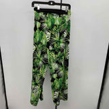 White House Black Market Women's Size 14P Green Floral Pants