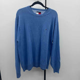 Tommy Hilfiger Men's Size L Blue Solid Sweater