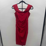 City Studio Women's Size 10 Red Solid Dress