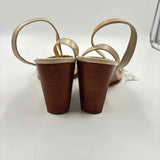 White Mountain Women's Shoe Size 6.5 Gold Woven Wedges