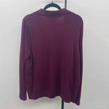 Style & Co. Women's Size L Wine Solid Sweater